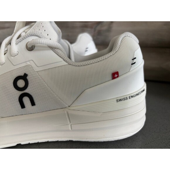 On THE ROGER Pro Undyed-White / Black Men's Tennis Shoes Roger Federer Size 12.5 - Picture 5 of 12